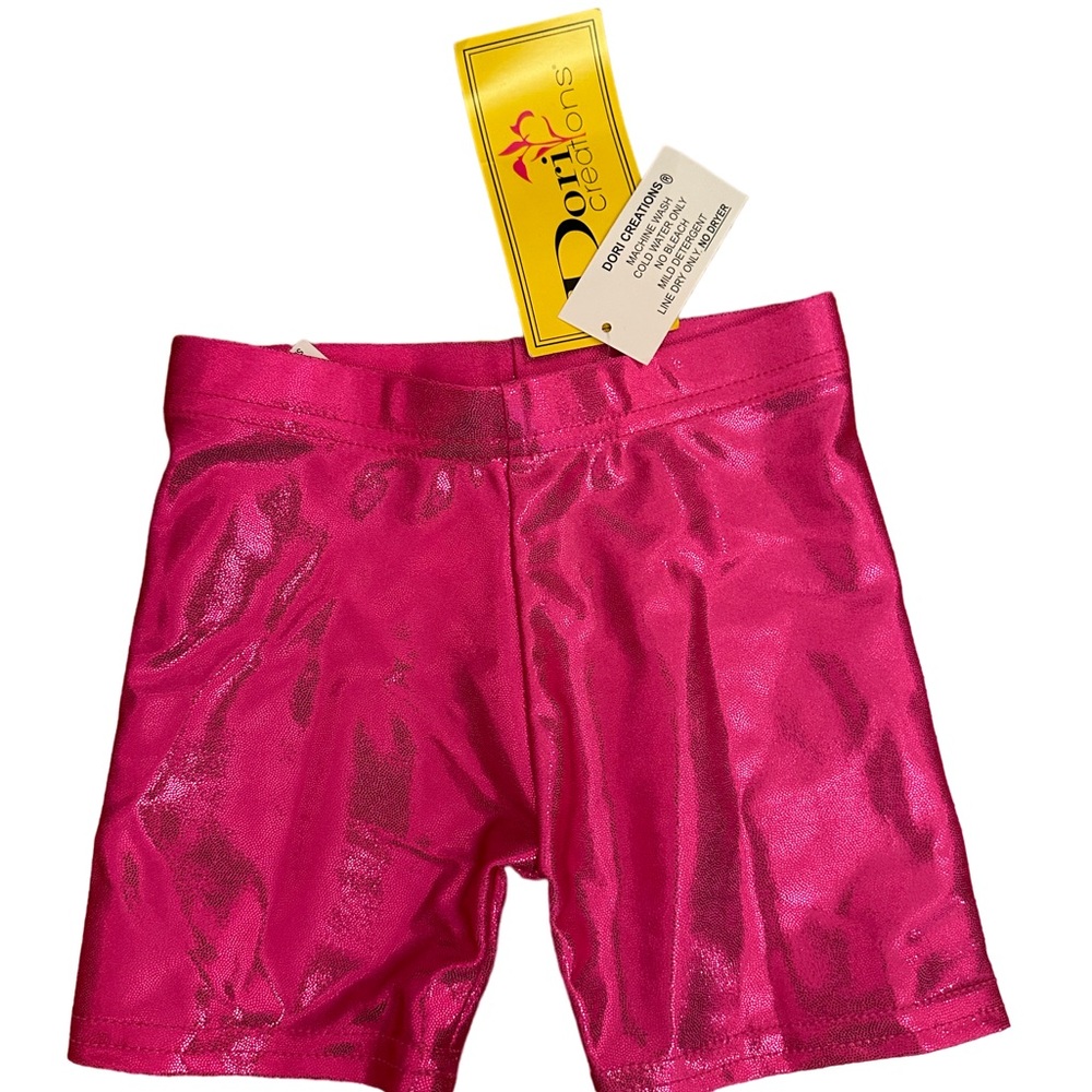 Biker shorts metallic